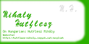 mihaly hutflesz business card