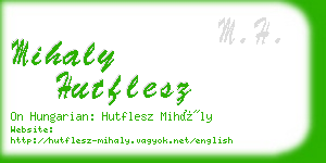 mihaly hutflesz business card